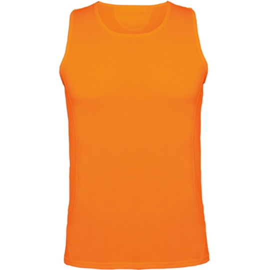 Koszulka bez rękawów Męska Oddychająca RY0353 - Fluor Orange 223