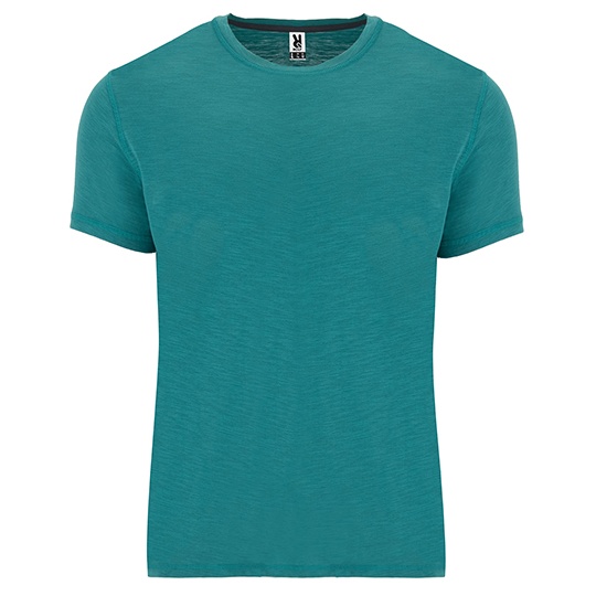 T-Shirt Klasyczny Bawelniany z Przedluzonym Tylem RY0396 - Flood Green 41