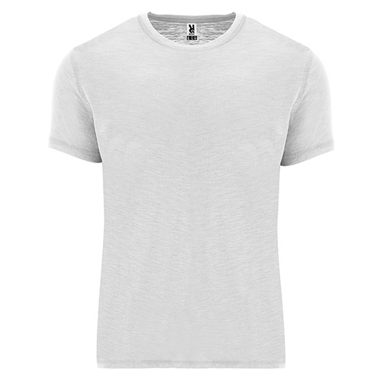 T-Shirt Klasyczny Bawelniany z Przedluzonym Tylem RY0396 - White 01