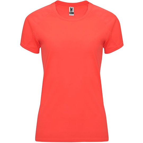 T-shirt Damski Funkcjonalny Odprowadzajacy Wilgoc RY0408 - Fluor Coral 234