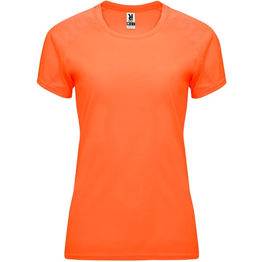 Damski T-shirt Funkcyjny z Raglanowym Rękawem RY0408 - Fluor Orange