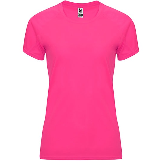 T-shirt Damski Funkcjonalny Odprowadzajacy Wilgoc RY0408 - Fluor Pink 228