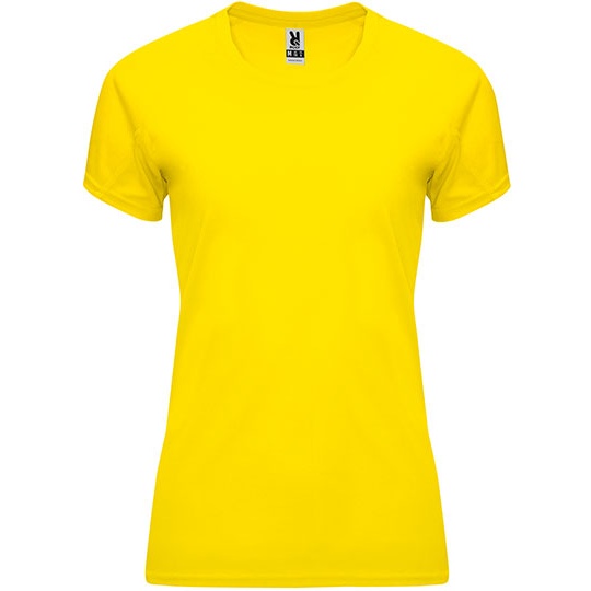 T-shirt Damski Funkcjonalny Odprowadzajacy Wilgoc RY0408 - Yellow 03