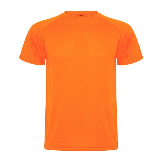 T-shirt Męski Raglanowy Funkcyjny Oddychający RY0425 - Fluor Orange 223