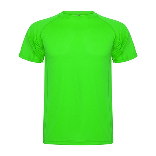 Męski t-shirt funkcyjny raglanowy RY0425 - Lime Green