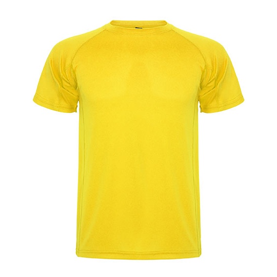 Męski t-shirt funkcyjny raglanowy RY0425 - Yellow 03