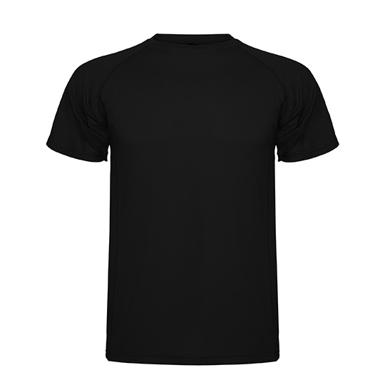 Koszulka Dziecieca Funkcyjna Poliester Raglan RY0425K - Black 02