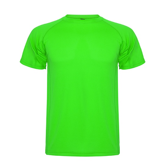 Koszulka Dziecieca Funkcyjna Poliester Raglan RY0425K - Lime Green 225