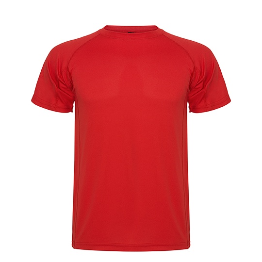 Koszulka Dziecieca Funkcyjna Poliester Raglan RY0425K - Red 60