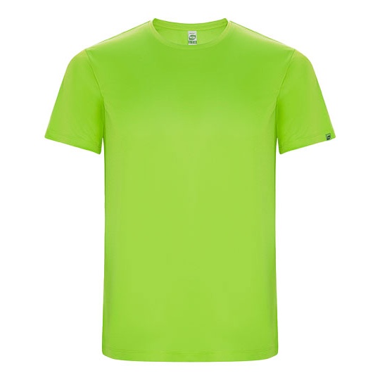 Koszulka Meska Sportowa Poliester Recykling Oddychajaca RY0427 - Fluor Green 222