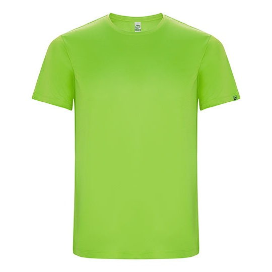 Koszulka Meska Sportowa Poliester Recykling Oddychajaca RY0427 - Lime Green 225