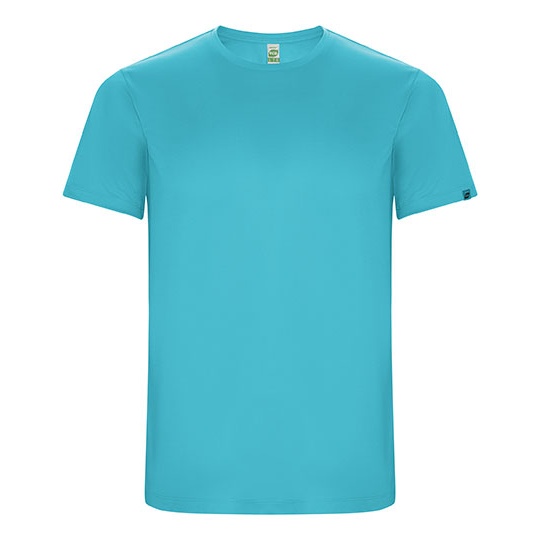 Koszulka Męska Sportowa Poliester Recykling Oddychająca RY0427 - Turquoise 12