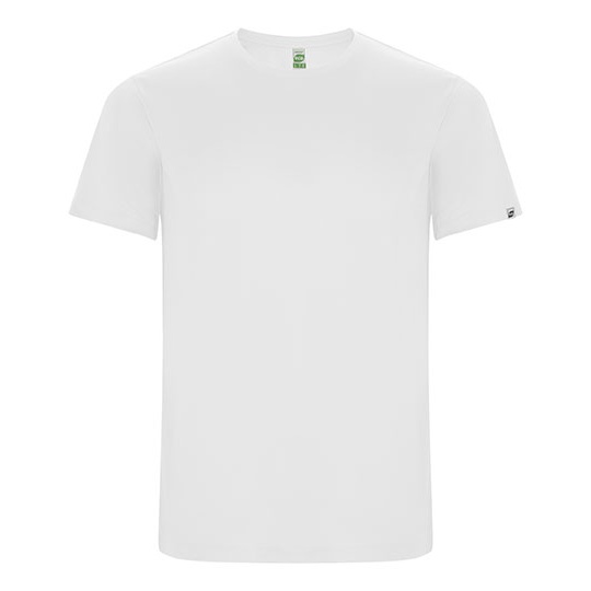 Koszulka Meska Sportowa Poliester Recykling Oddychajaca RY0427 - White 01