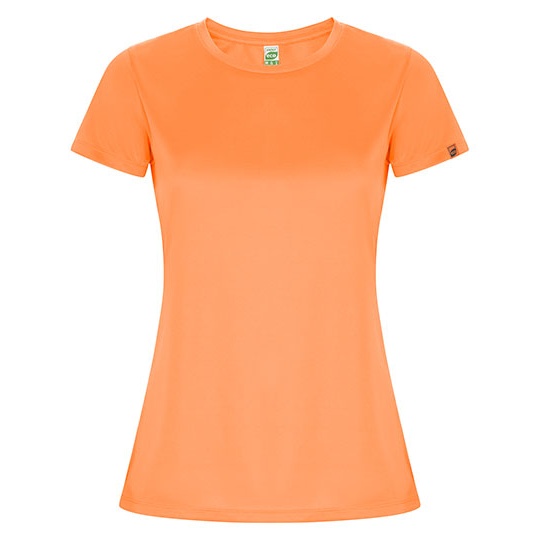 Koszulka Damska Sportowa Poliester z Recyklingu RY0428 - Fluor Orange 223