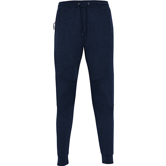 Spodnie jogger zwężane ze ściągaczami RY0461 - Heather Navy Blue