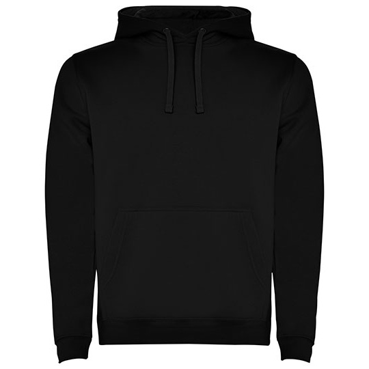 Bluza Z Kapturem I Kieszenią Kangurka Czesana Podszewka RY1067 - Black 02