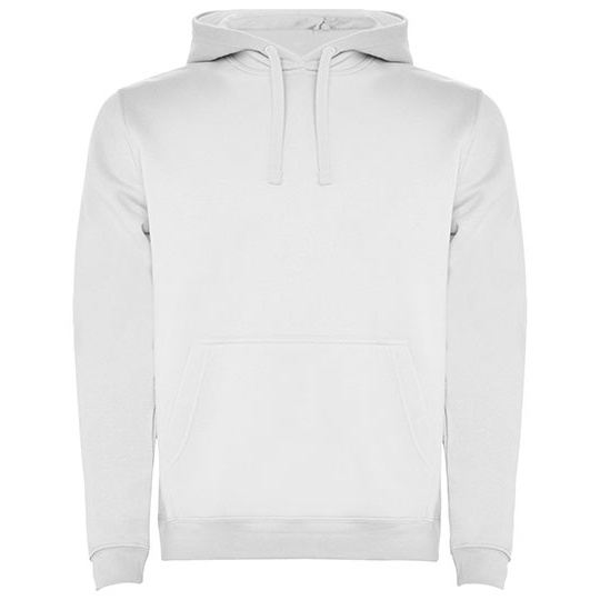 Bluza Z Kapturem I Kieszenia Kangurka Czesana Podszewka RY1067 - White 01