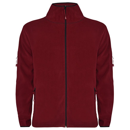 Męska kurtka polarowa ze stójką RY1195 - Garnet Red 57