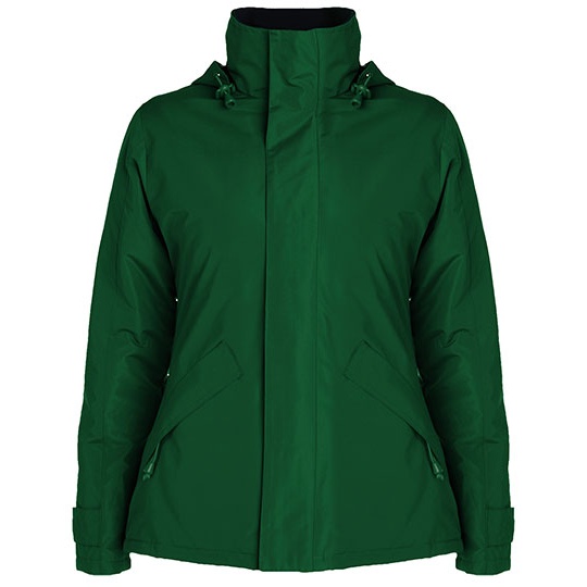Damska kurtka parka slim RY5078 - Bottle Green 56