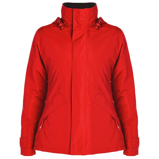 Damska kurtka parka slim RY5078 - Red 60