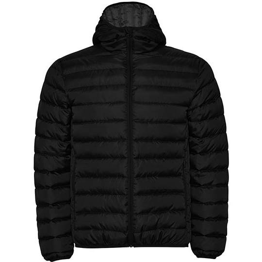 Kurtka Meska Pikowana z Kapturem Wiatroodporna Wodoodporna RY5090 - Black 02