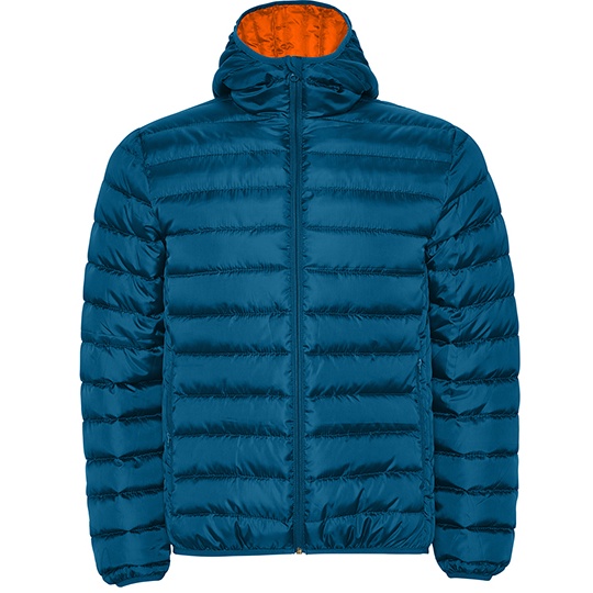 Kurtka Meska Pikowana z Kapturem Wiatroodporna Wodoodporna RY5090 - Moonlight Blue 45