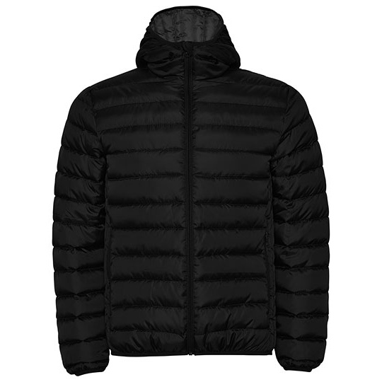 Kurtka Dziecieca Pikowana z Kapturem Wiatroodporna Wodoodporna RY5090K - Black 02