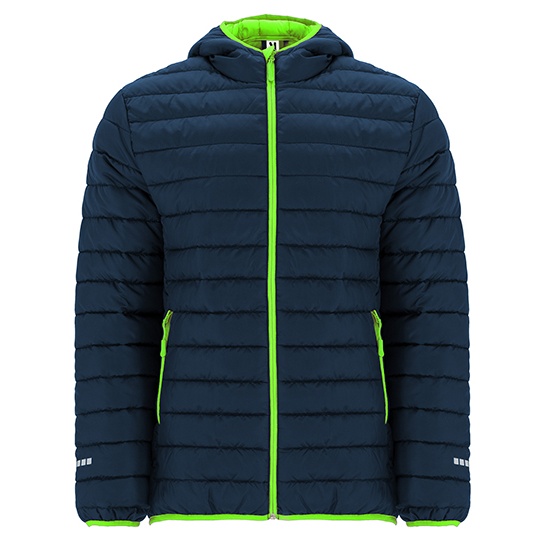 Kurtka Unisex Lekka Wiatroodporna Przeciwdeszczowa RY5097 - Navy Blue 55 & Fluor Green 222