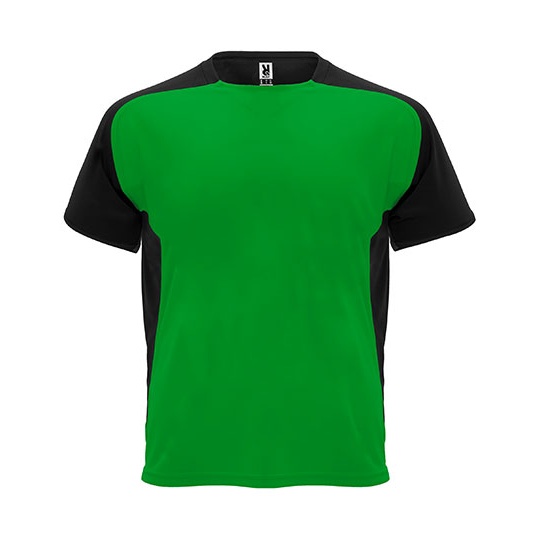 T-shirt funkcyjny z raglanowymi rękawami RY6399 - Fern Green 226 & Black 02