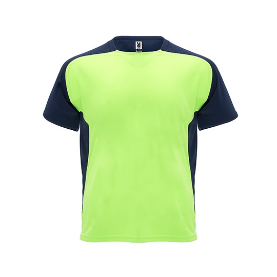 T-shirt Raglanowy Funkcyjny Oddychajacy RY6399 - Fluor Green 222 & Navy Blue 55