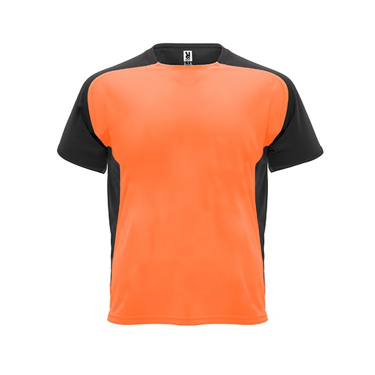 T-shirt Raglanowy Funkcyjny Oddychajacy RY6399 - Fluor Orange 223 & Black 02
