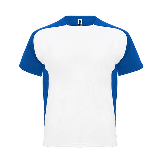 T-shirt Raglanowy Funkcyjny Oddychający RY6399 - White 01 & Royal Blue 05