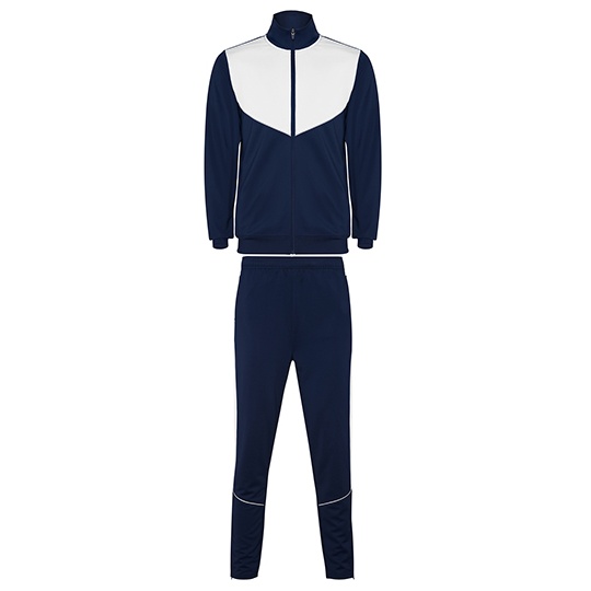 Dres Sportowy Dzieciecy Slim Interlock z Zamkami RY6402K - Navy Blue 55 & White 01