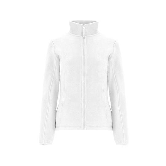 Damska kurtka polarowa z wysokim kołnierzem RY6413 - White 01