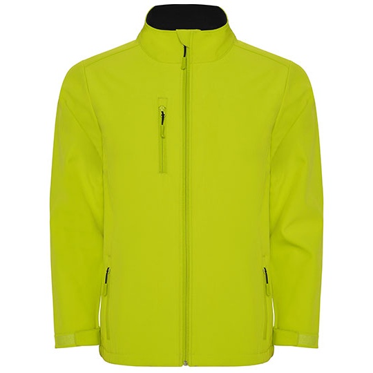 Kurtka Meska Softshell Wiatroodporna Wodoodporna RY6436 - Lime Punch 235