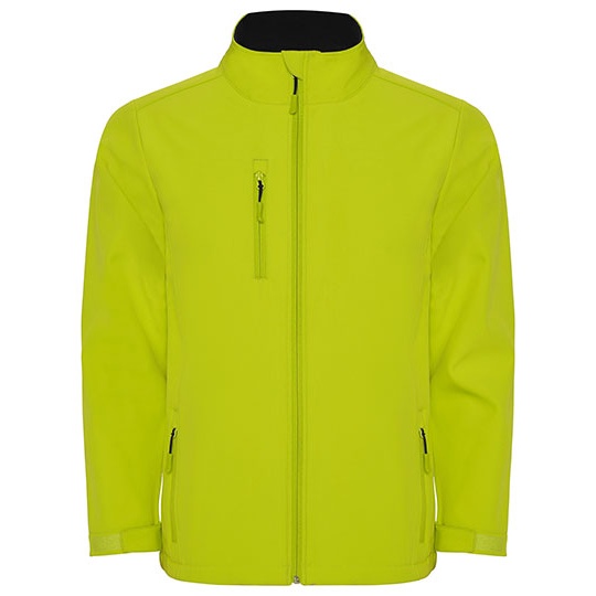 Dziecięca kurtka softshellowa z polarem RY6436K - Lime Punch 235