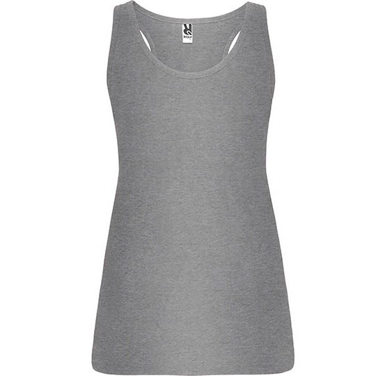 Top Damski Dopasowany Bawełniany RY6535 - Heather Grey 58