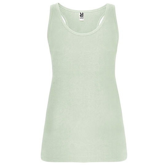 Dopasowany top bez rękawów racerback RY6535 - Mist Green 264