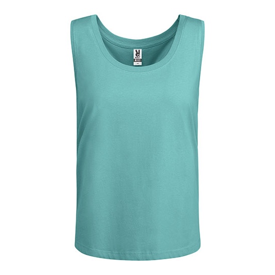 Top Damski Oversize Bawełniany RY6536 - Dusty Blue 267