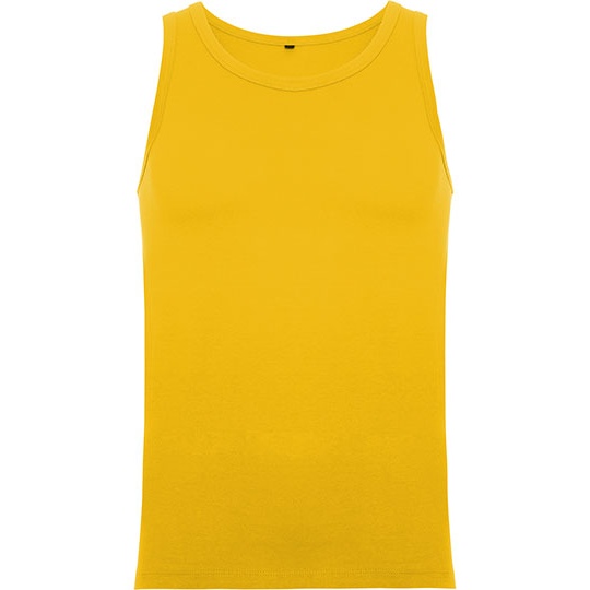 Tank Top Męski Slim Bawełniany RY6545 - Golden Yellow 96