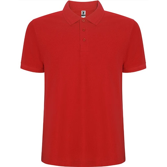 Koszulka Polo Męska Pique RY6609 - Red 60