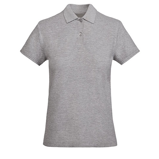 Damska koszulka polo Slim RY6618 - Heather Grey