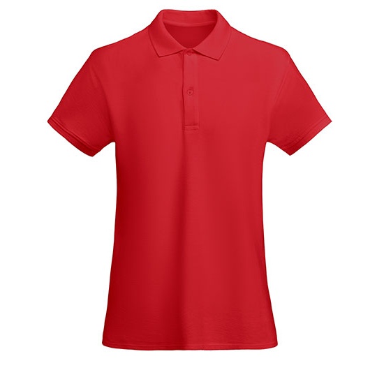 Koszulka Polo Damska Bawelna Organiczna Slim RY6618 - Red 60