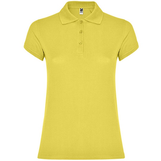 Koszulka Polo Damska Slim Pika RY6634 - Amarillo Maiz 163
