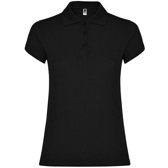 Damska koszulka polo slim RY6634 - Black 02
