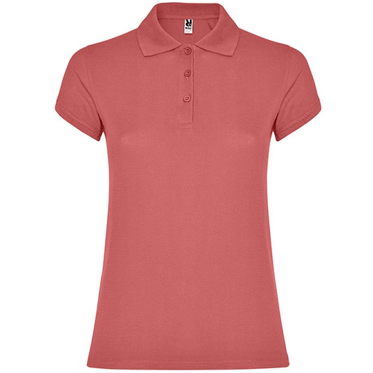 Koszulka Polo Damska Slim Pika RY6634 - Chrysanthemum Red 262