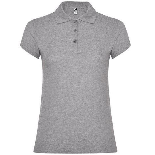 Koszulka Polo Damska Slim Pika RY6634 - Heather Grey 58