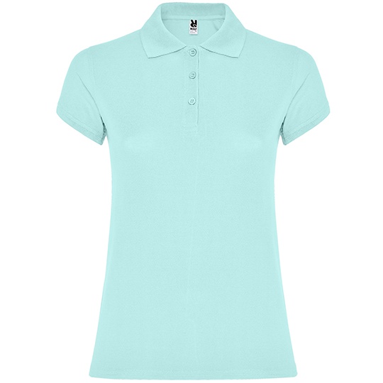 Koszulka Polo Damska Slim Pika RY6634 - Mint 98