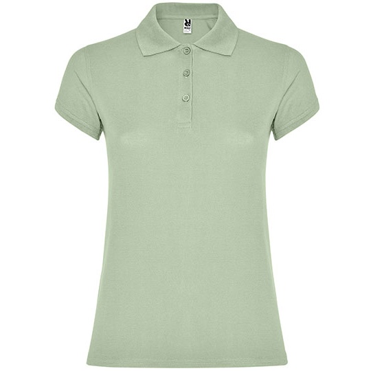 Koszulka Polo Damska Slim Pika RY6634 - Mist Green 264