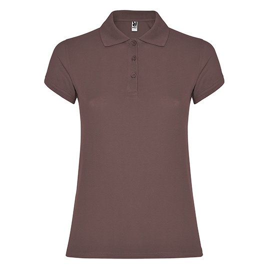 Koszulka Polo Damska Slim Pika RY6634 - Pale Red 168